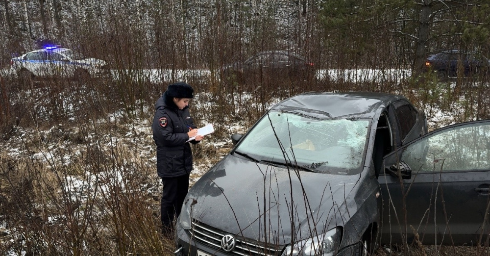 В Свердловской области водитель потеряла управление, машина ушла в кювет: подробности | Под Первоуральском «Фольксваген» съехал в кювет: пострадала семилетняя девочка