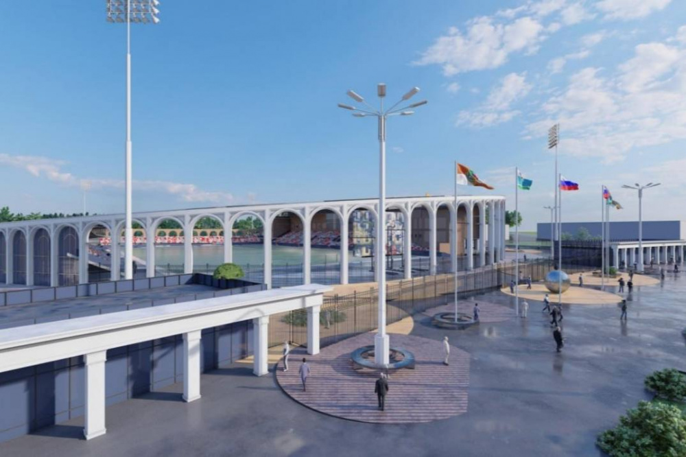 В Первоуральске начали завозить грунт на территорию будущей ледовой современной арены | На Урале начинаются первые работы по строительству современной ледовой арены 