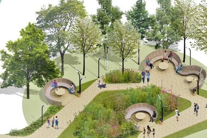 Первоуральцам рассказали, что их ждет, если Исторический сквер имени 60-летия Победы выиграет в голосовании | Уральцам представили планы по обновлению Исторического сквера имени 60-летия Победы