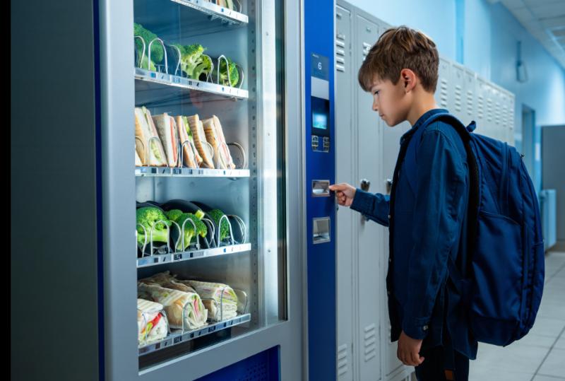 В школах России предложили установить вендинговые автоматы с полезными продуктами | В российских школах планируют поставить автоматы с полезной едой