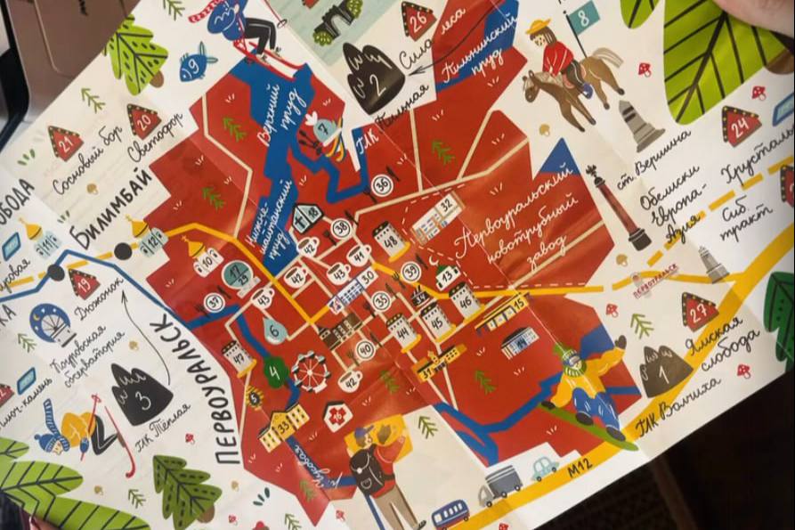 У Первоуральска появилась первая туристическая карта | Один из уральских городов создал свою туристическую карту 